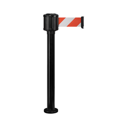 Poteau de guidage extérieur à base fixe – Boîtier étanche, sangle 10m/50mm, aluminium Ø80mm