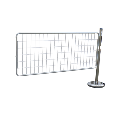 Kit poteaux acier avec grille