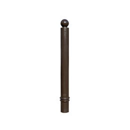 Poteau à mémoire de forme à sceller Ø 80 mm tête cylindrique - 930 mm, vert RAL 6005