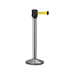 Poteau de guidage extérieur à sangle 4 m - Base lestée aluminium Ø80 mm