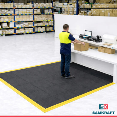 Dalle modulable antifatigue ESD M1 - Caoutchouc naturel 17 mm, zone sèche