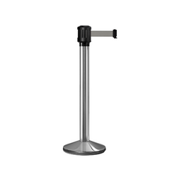Poteau de guidage extérieur à sangle 4 m - Base lestée aluminium Ø80 mm