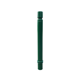 Poteau à mémoire de forme à sceller Ø 80 mm tête cylindrique - 930 mm, vert RAL 6005