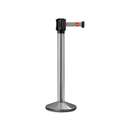 Poteau de guidage extérieur à sangle 4 m - Base lestée aluminium Ø80 mm