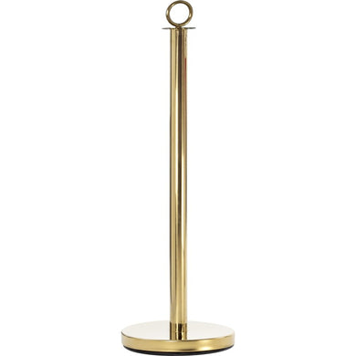 Poteau de guidage acier inox 201 pour corde filante – Base lestée Ø320mm, anneau 4 directions