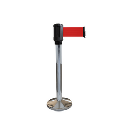 Poteau de guidage extérieur à sangle 4 m - Base lestée aluminium Ø80 mm