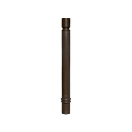 Poteau à mémoire de forme à sceller Ø 80 mm tête cylindrique - 930 mm, vert RAL 6005
