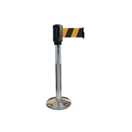 Poteau de guidage extérieur à sangle 4 m - Base lestée aluminium Ø80 mm