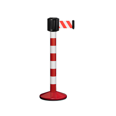 Poteau de guidage extérieur à sangle longue portée 10m – Sangle 100mm indéchirable, dispositif anti-panique