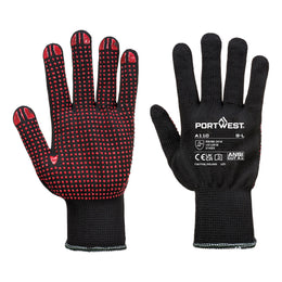 Gant Polka Picots PVC A110 Noir Taille XXS à XL Portwest
