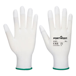 Gant Doigts Enduits PU A121 Blanc Taille XXS à XL Portwest