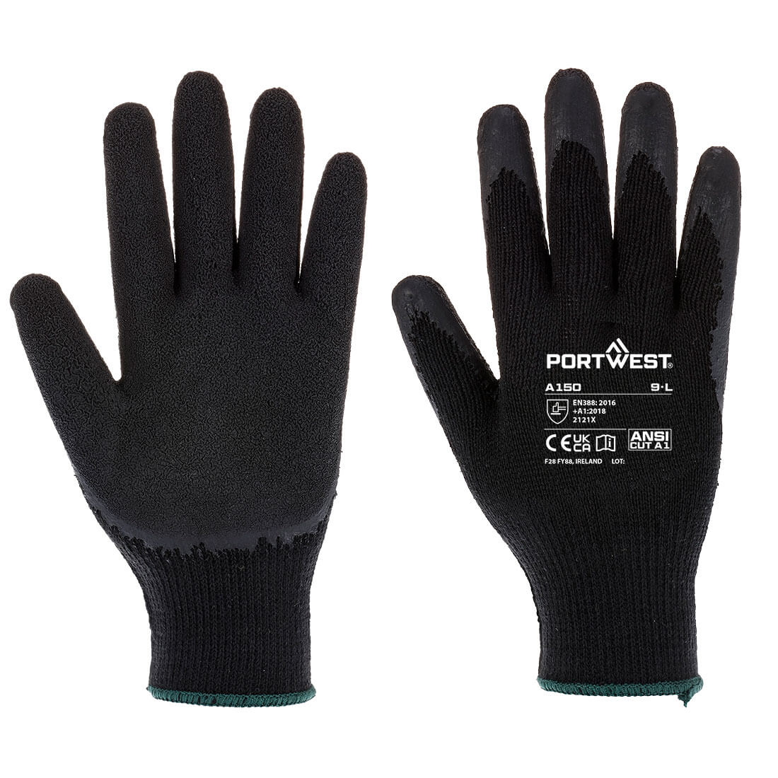 Gant tricoté enduit Latex Classique