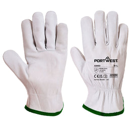 Gant Cuir A260 Driver Ovin Gris Taille M-XXL Portwest