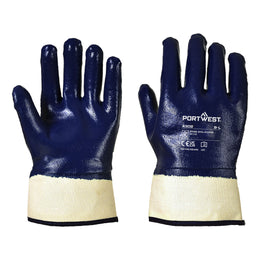 Gant Nitrile Manchette A302 Marine Taille M à XXL Portwest
