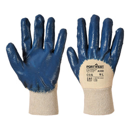 Gant Nitrile Dos Aéré A330 Marine Taille S à XXL Portwest