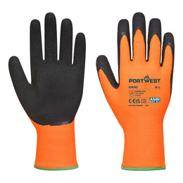 Gant Grip HiVis Latex A340 Orange/Noir Taille S à XXL Portwest