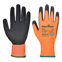 Gant PU Vis-Tex Coupure D A625 Orange/Noir Taille S-XXL Portwest