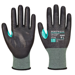 Gant Anti-Coupure PU CS E18 A660 Noir Taille XS-XXL Portwest