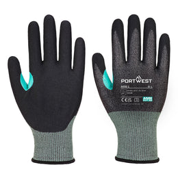 Gant CS Anti-Coupures Nitrile E18 A661 Noir Taille XS-XXL Portwest