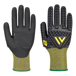 Gant Impact Coupure E18 Nitrile ESD A756 Noir Taille XS-XXXL Portwest