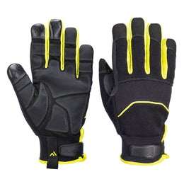 Gant Anti-Piqûre A792 Coupure F Noir/Jaune Taille S-XXL Portwest