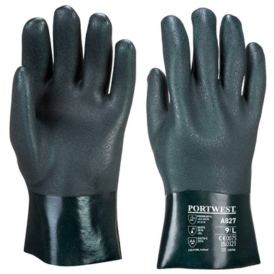 Gant PVC double trempage avec paume finition sablée