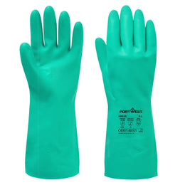 Gant Chimique Nitrile AB810 Vert Taille S-XXL Portwest