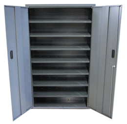 Armoire vide sans portes acier - 7, 9 ou 13 tablettes modulables