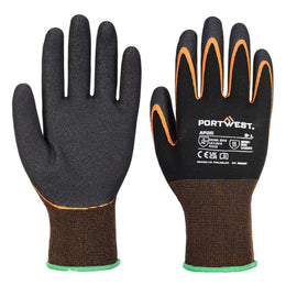 Gant Manutention AP35 Double Paume Nitrile Noir/Orange Taille S-XXL Portwest