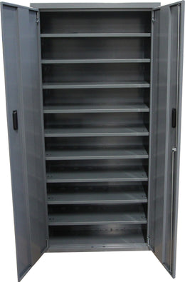 Armoire vide sans portes acier - 7, 9 ou 13 tablettes modulables