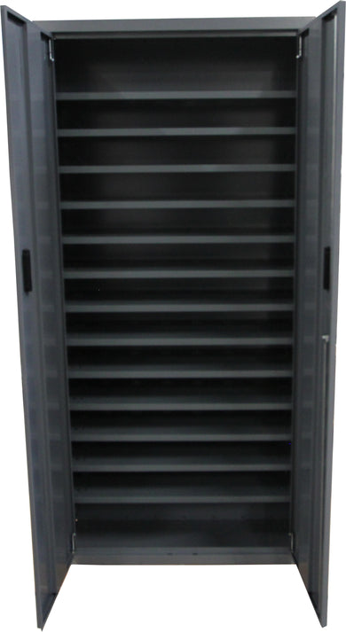 Armoire vide sans portes acier - 7, 9 ou 13 tablettes modulables