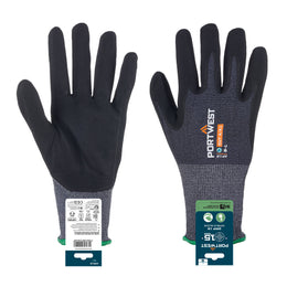 Gant Retail APR12 SG Grip 15 Nitrile Recyclé Gris/Noir Taille XS-XXXL Portwest
