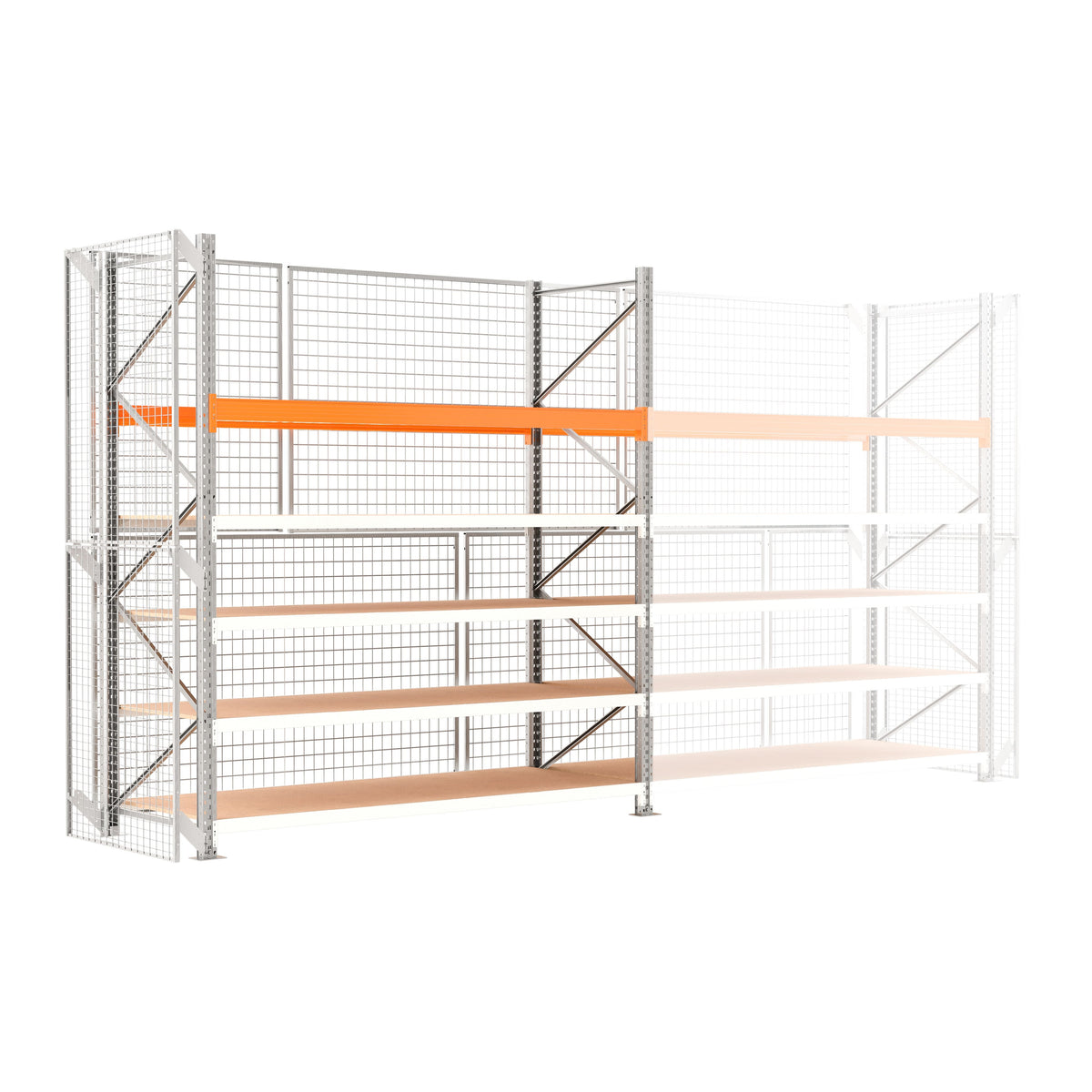 Rack Epsirack hybride sécurisé : picking manuel et niveau palette