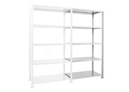 Rayonnage galvanisé Adaptiv à tablettes tôlées, versions Adaptiv et Adaptiv XL