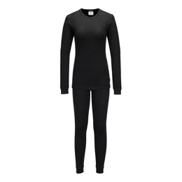 Ensemble thermique couche de base femme Noir