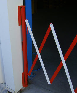 Jeu de 2 platines de fixation SP-BAR4000 - installation murale barrière extensible acier
