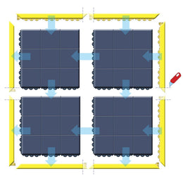 Bordures de tapis antifatigue MD Ramp System™ en nitrile – Notrax 551