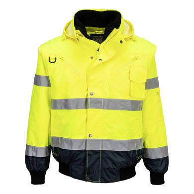 Blouson Bomber  3-en-1 Haute Visibilité Bicolore