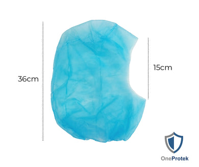 ONEPROTEK Cagoules Jetables PP Non-tissé – Carton de 5 sachets de 100