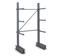 Rayonnage cantilever léger simple ou double face, H. 2000 mm 3 niveaux