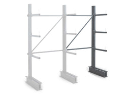 Rayonnage cantilever léger simple ou double face, H. 2000 mm 3 niveaux