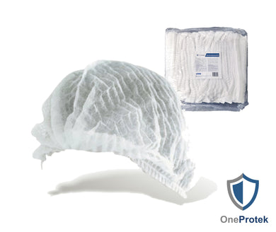 ONEPROTEK Charlottes Jetables Double Élastique – Carton de 20 sachets de 100