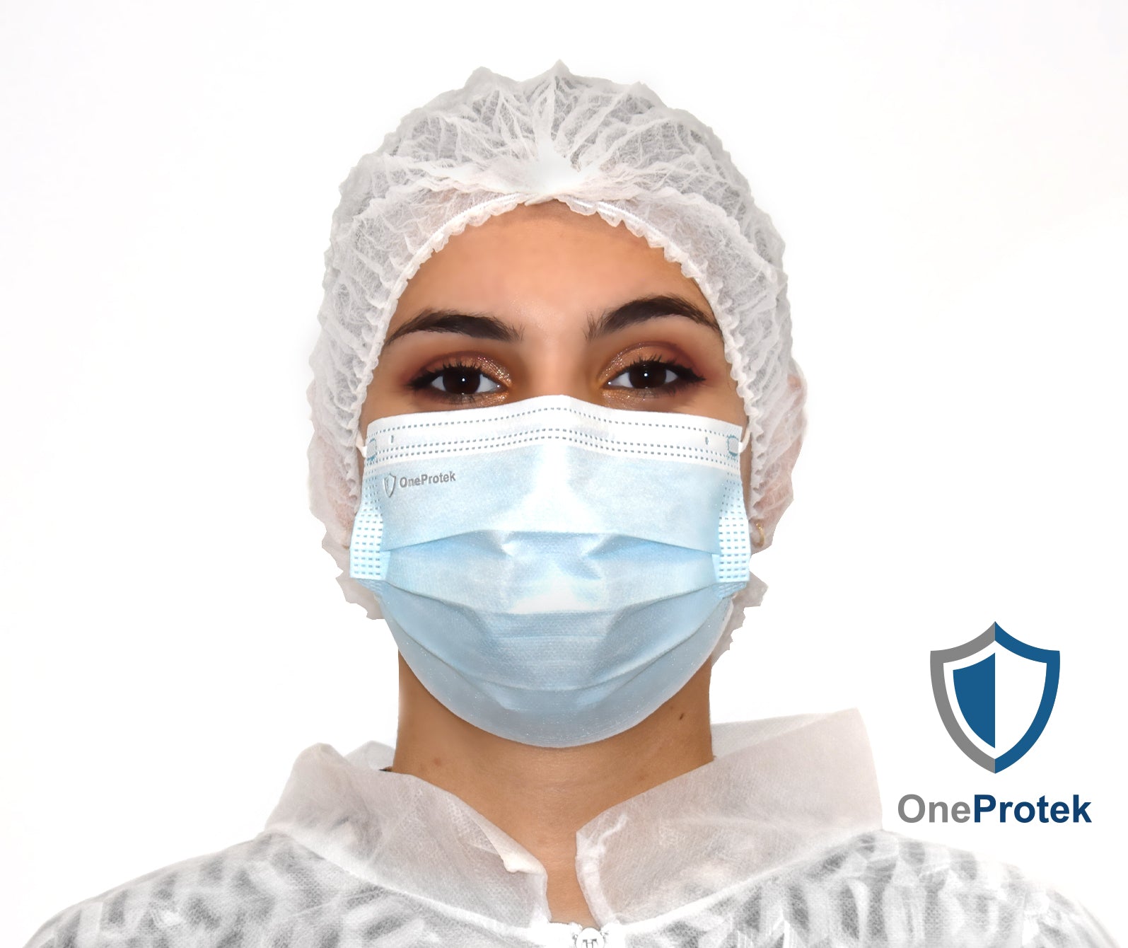 ONEPROTEK Charlottes Jetables Double Élastique – Carton de 20 sachets de 100