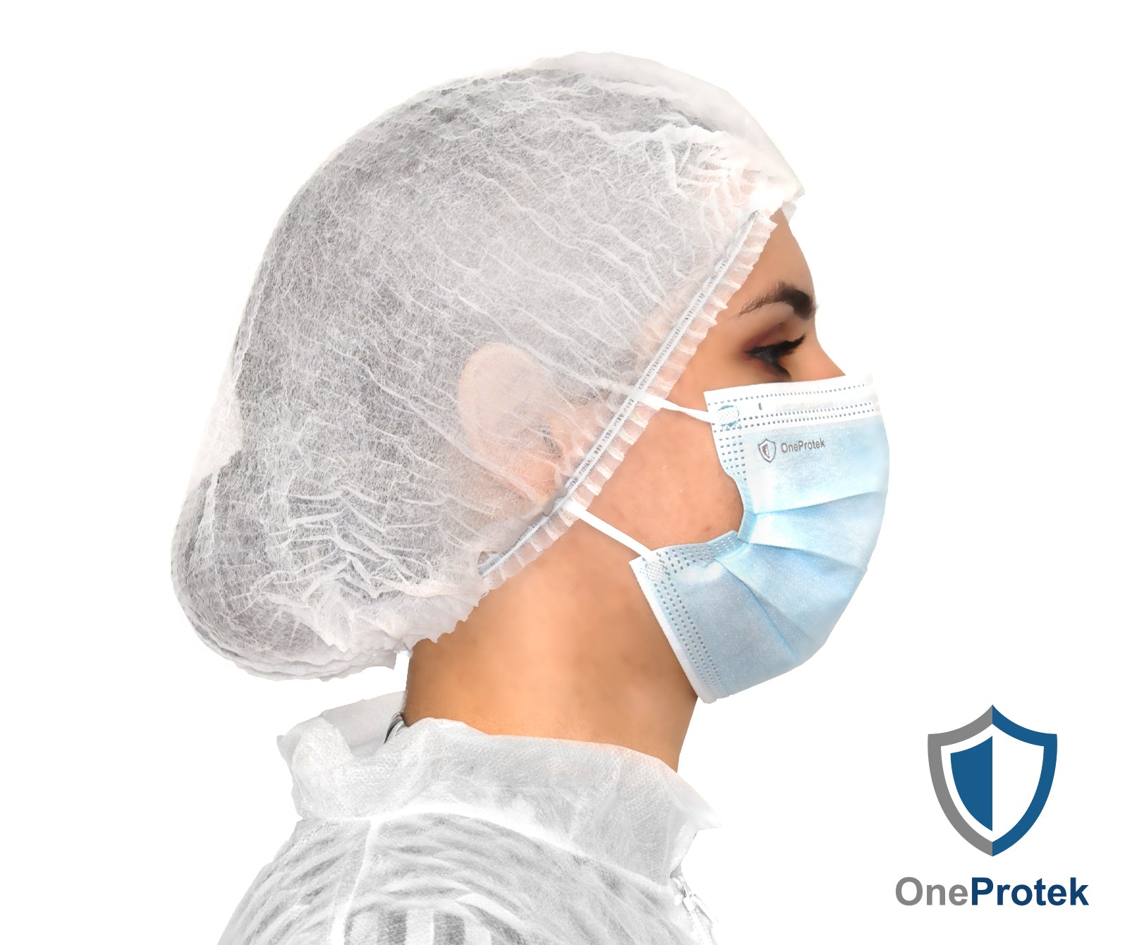 ONEPROTEK Charlottes Jetables Double Élastique – Carton de 20 sachets de 100