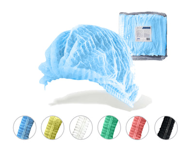 ONEPROTEK Charlottes Jetables Double Élastique – Carton de 20 sachets de 100