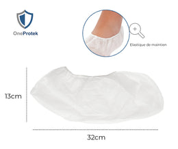 Chaussettes Jetables Carton de 20 sachets de 100 (Blanc)
