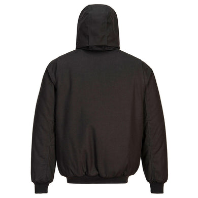 DC801 - Veste à capuche avec doublure en duvet de canard Noir