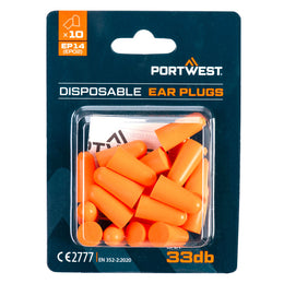 Bouchons d'Oreille Mousse PU EP14 Orange Portwest