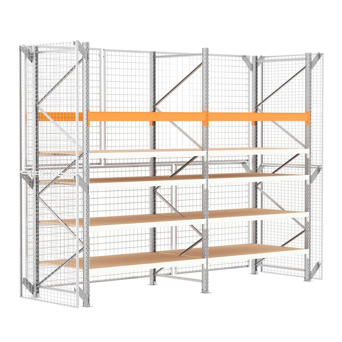 Rack Epsirack hybride sécurisé : picking manuel et niveau palette
