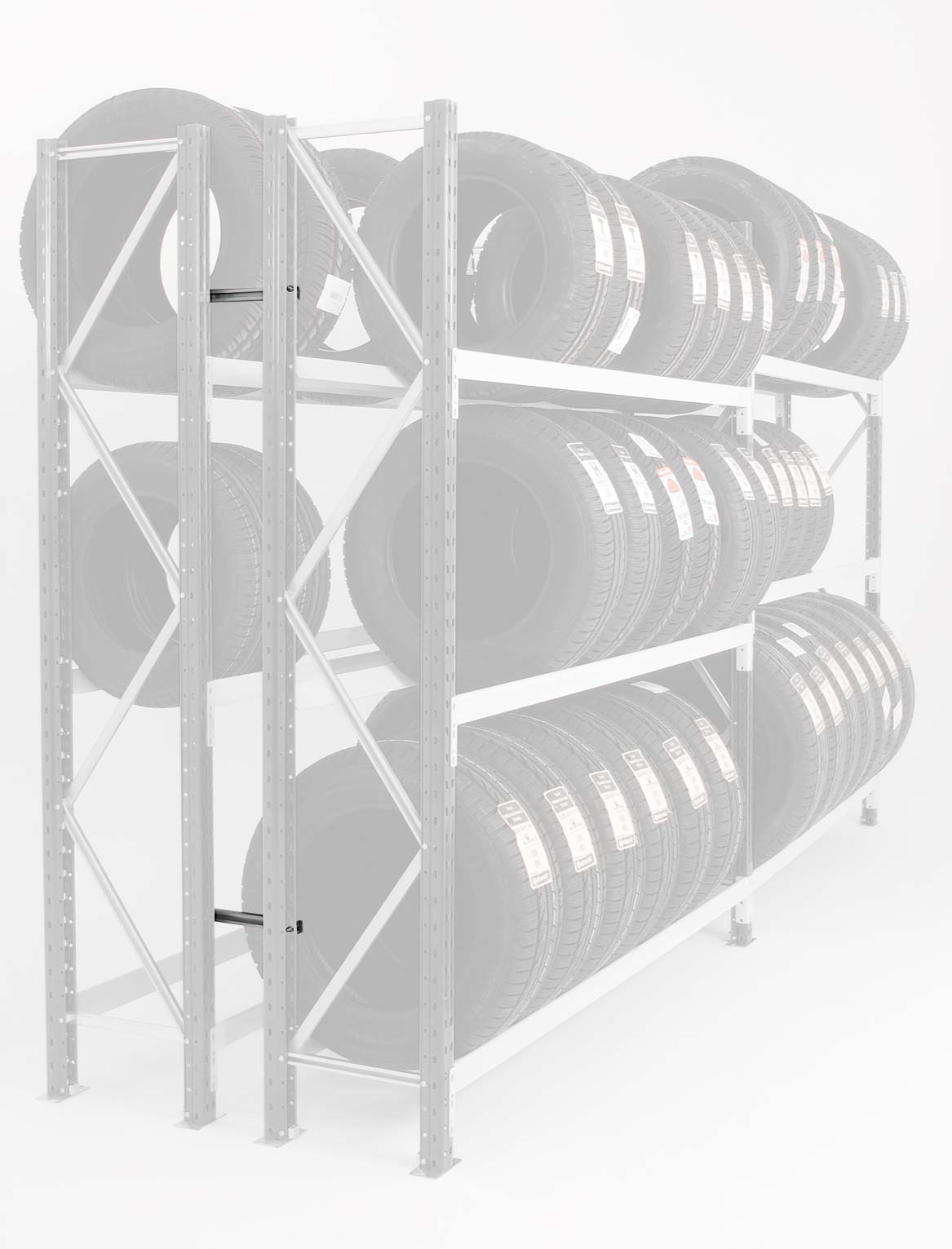 Kit de jumelage dos à dos pour rayonnage Epsivol, 200 mm